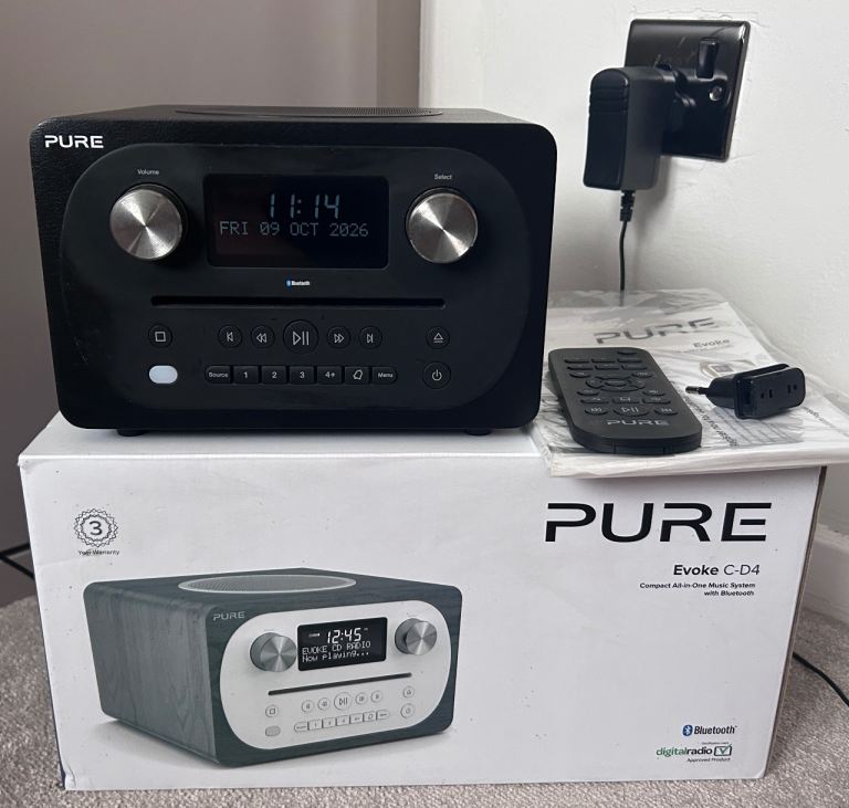 Pure Evoke C-D4 Compact All-in-One Music System with Bluetooth FOR SALE