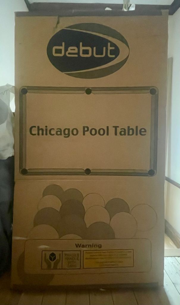 Debut Chicago Pool Table Brand New & Unopened Model 2046