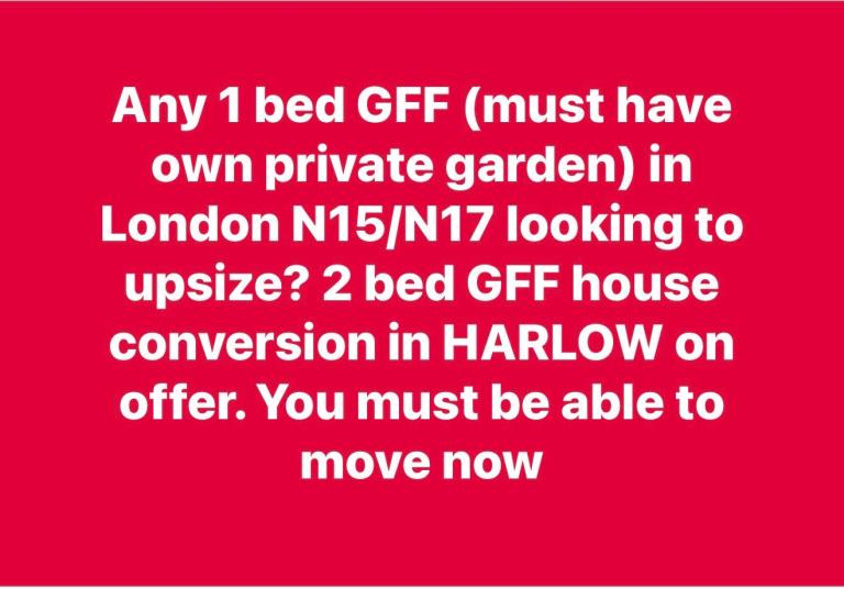 HOMESWAP ONLY! Harlow for…… see advert