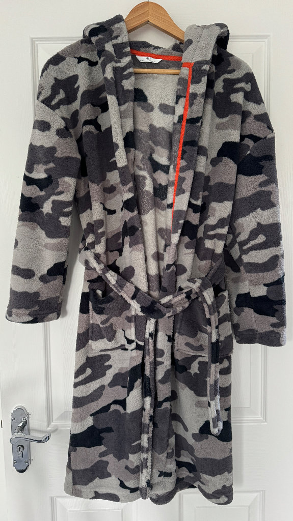 M&S boys fleece dressing gown 13-14