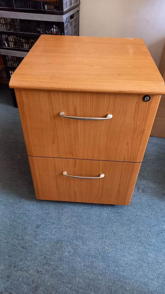 Small Under-desk Two Drawer Filing Cabinet 