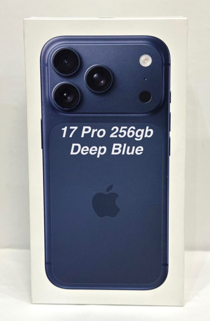 image for iPhone 17 Pro 256gb Deep Blue, Brand New in Sealed Box 1 Year Warranty rrp £1099.