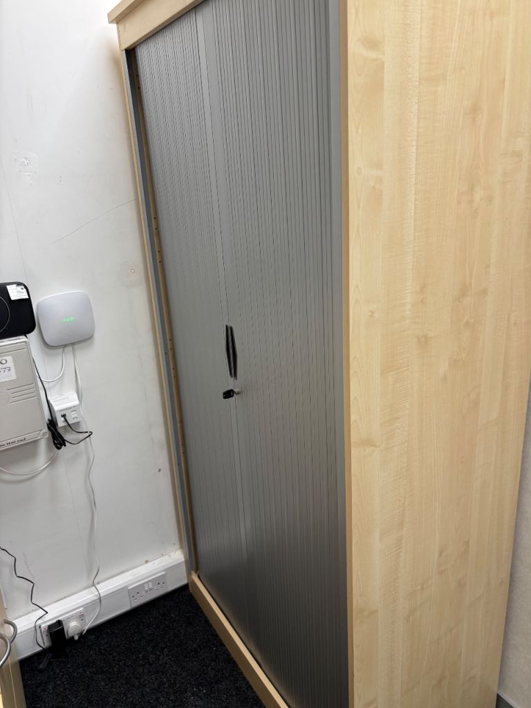 Tambour cupboard 