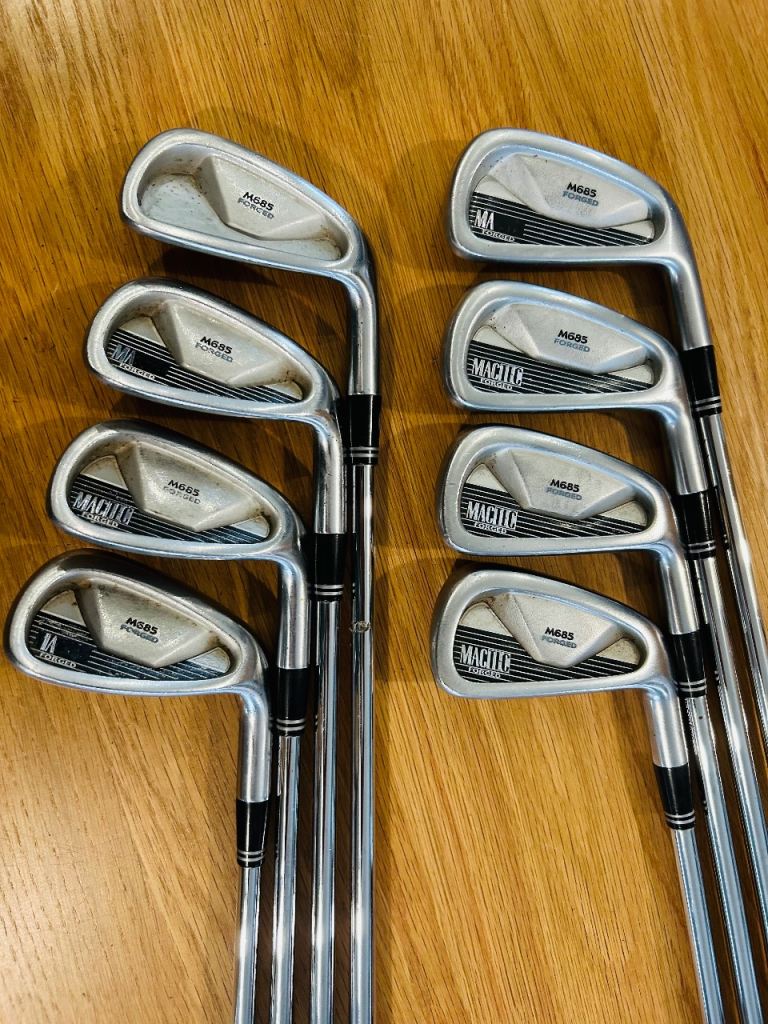 MACGREGOR MACTEC M685 MENS FORGED IRONS.  R/H * 8 pc matching set *