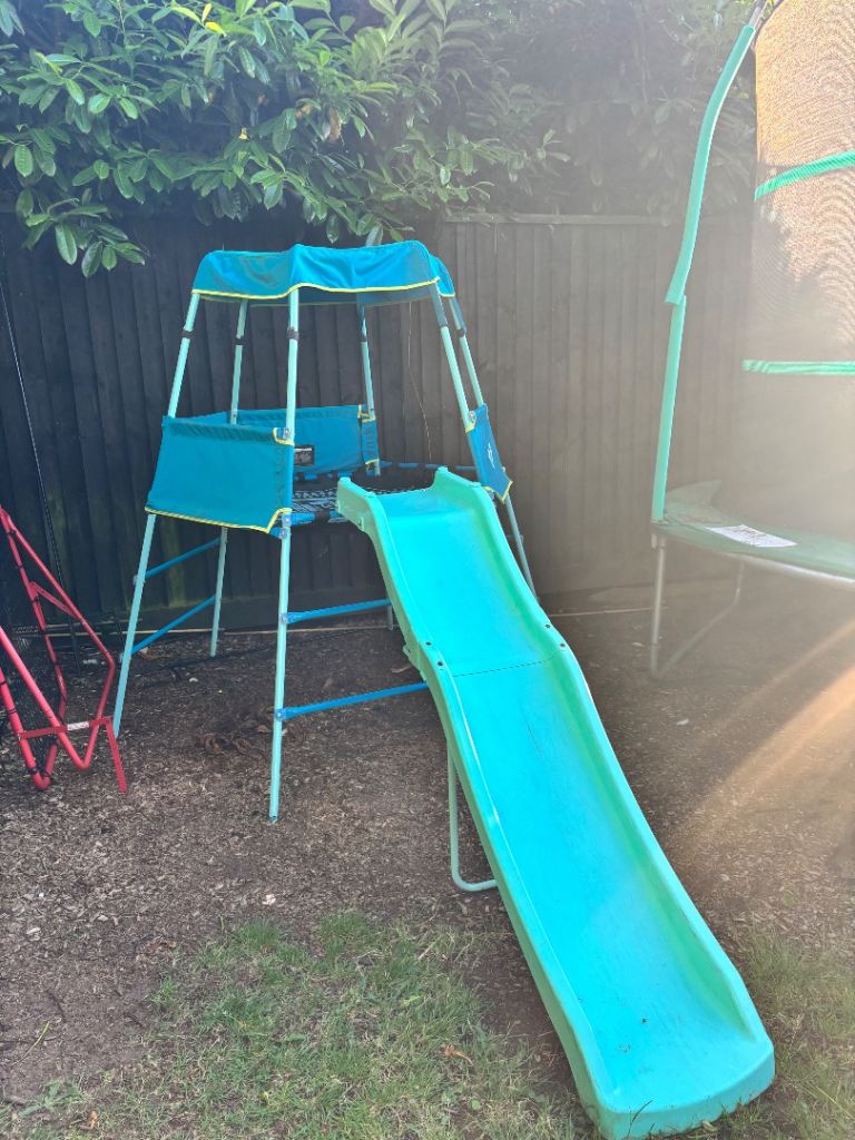 TP metal climbing frame with slide 