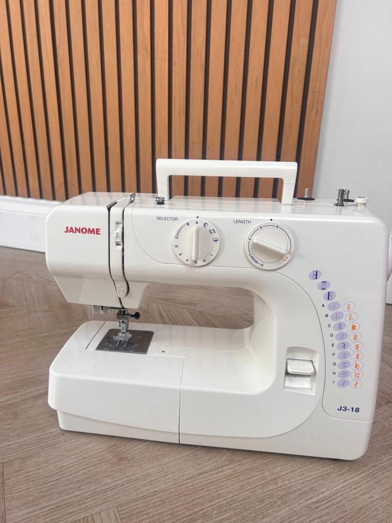 Janome J3-18 sewing machine with pedal
