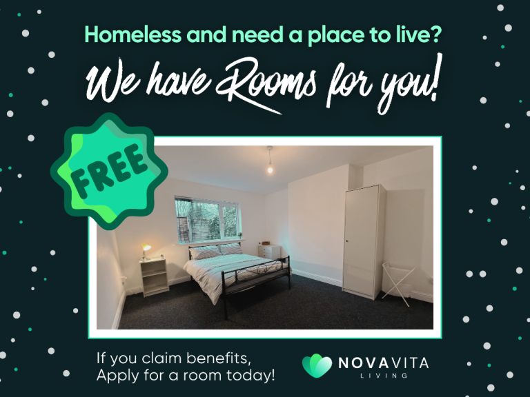 HMO Rooms in Refurbished Houses - Quiet Area, Brand New Furniture and Appliances Homeless DSS Rooms