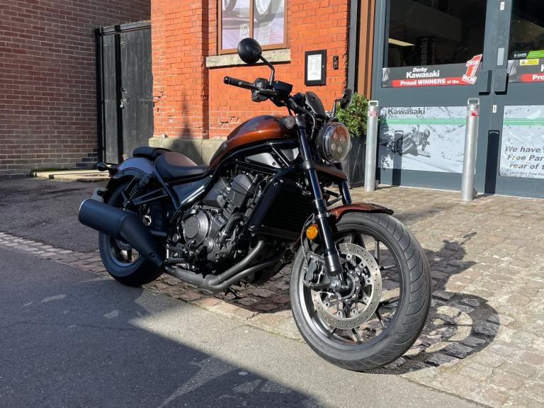 2022 Honda CMX 1100 Rebel cruiser motorcycle in Brown 