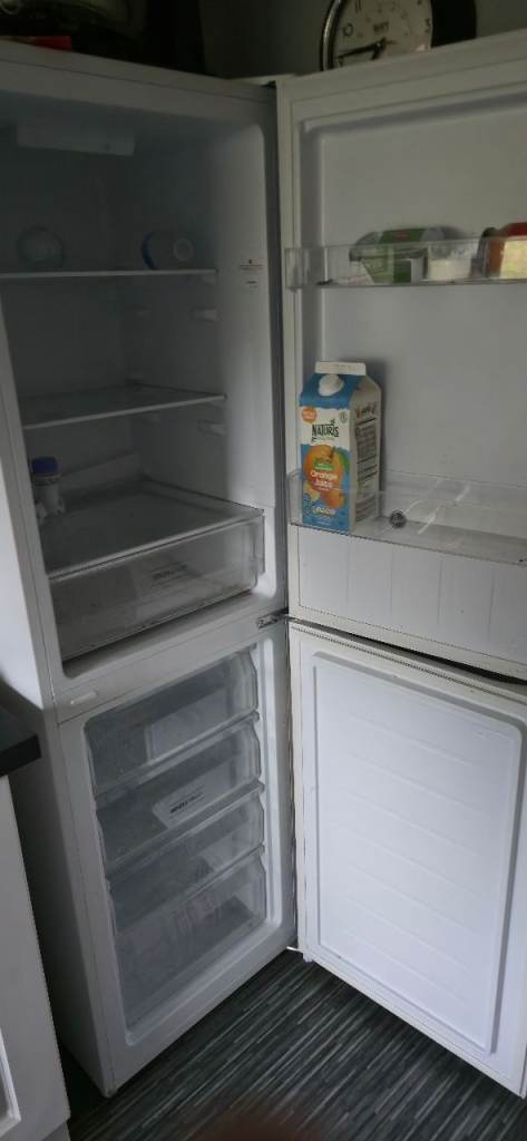 White Fridge Freezer - Good Condition, Clean