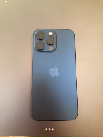Iphone 15 pro max 256GB blue titanium (unlocked) 86 battery | in