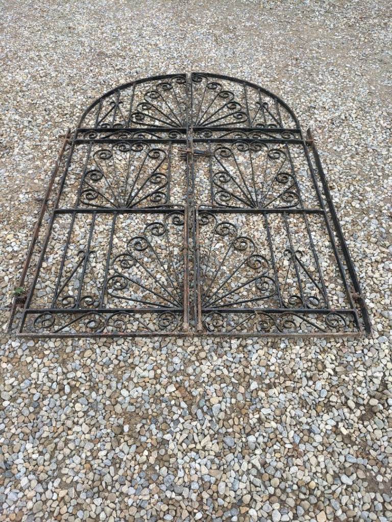 Garden gates wrought iron double gates