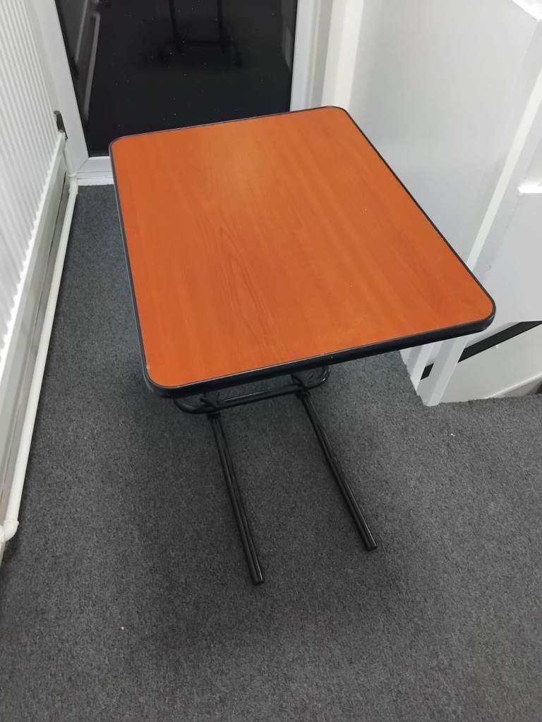 NRS Healthcare M15691 Portable Overbed/Chair Table - Tilting, Adjustable and Wheeled