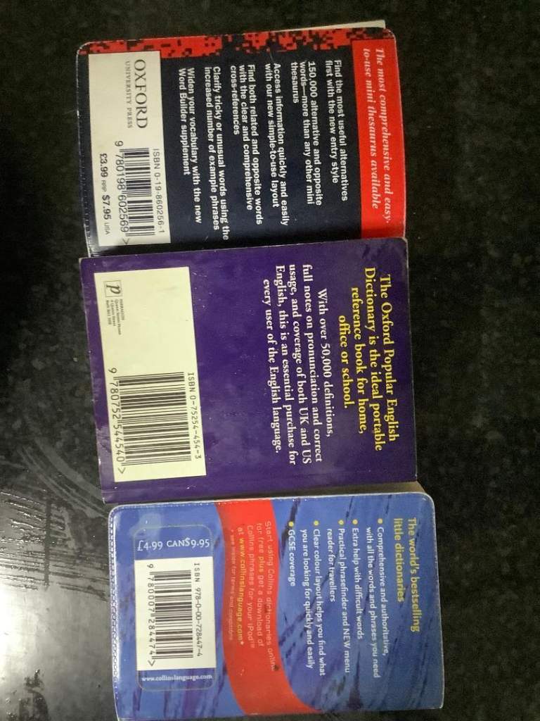 GCSE Books Bundle, 4 CD's stage 3/4, 3 Dictionaries English and French.