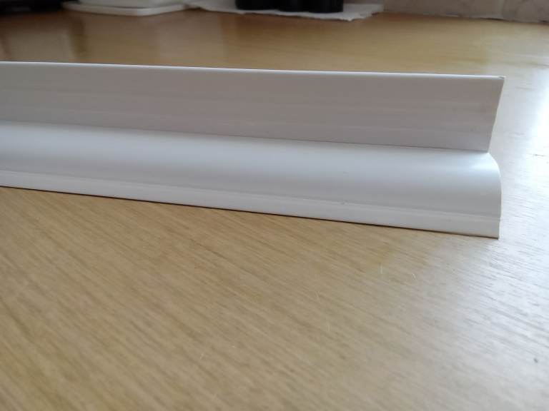 Length of WHITE VYNIL BATH TRIM needed (not for bath!)
