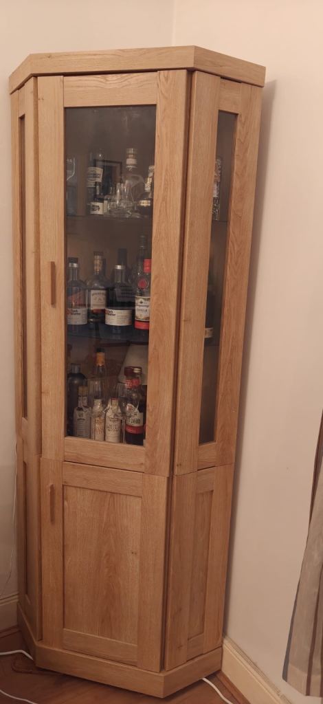 Wooden Display Cabinet - Wood Corner Cabinet