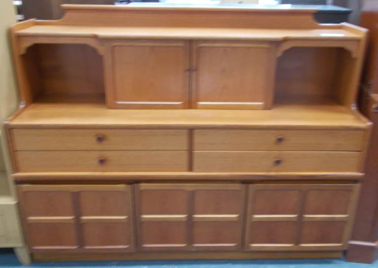 Wooden Display Cabinet / Sideboard with Drawers - Good Condition BW1174