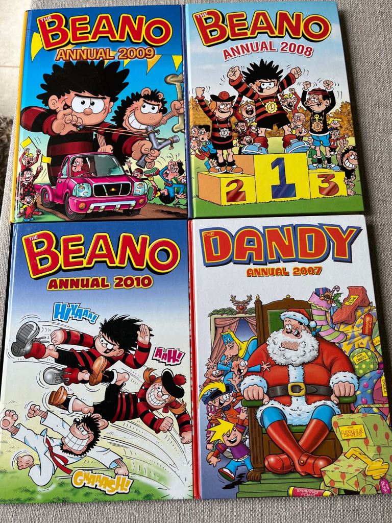 Bundle 4 x Beano/ Dandy Hardback Annuals/Books Various Years 2007 - 2010