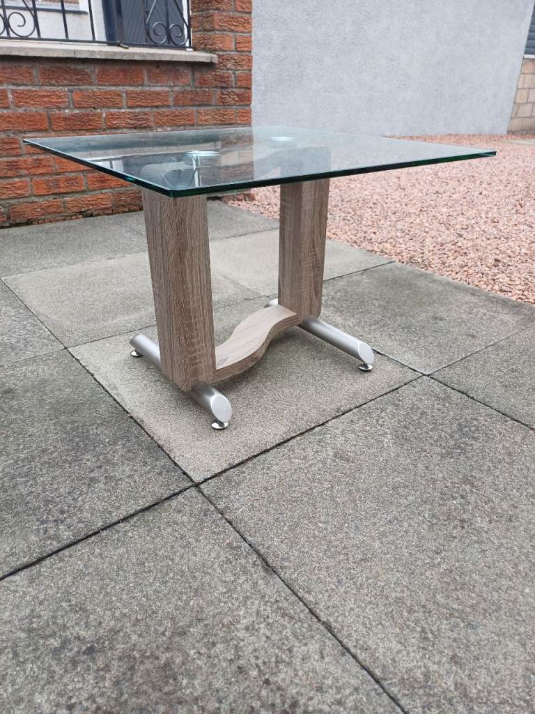 Glass  coffee table