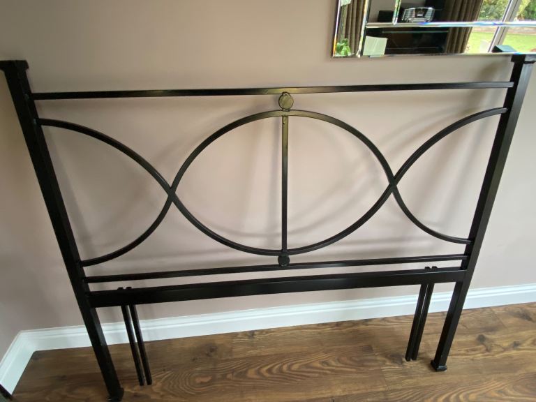 Wrought Iron Handmade Metal Headboard - Double