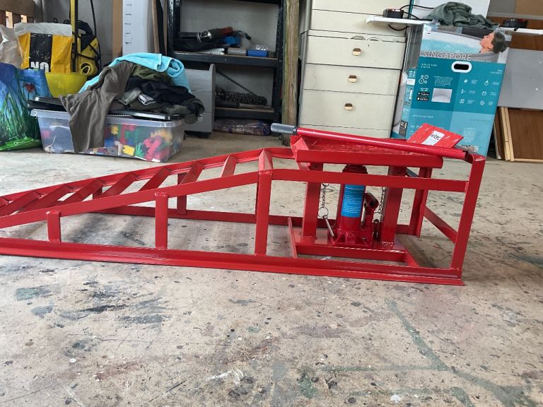 Car ramp.