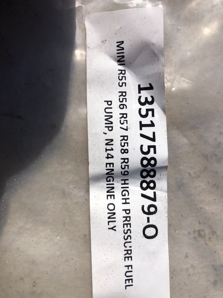 Mini high pressure fuel pump R56