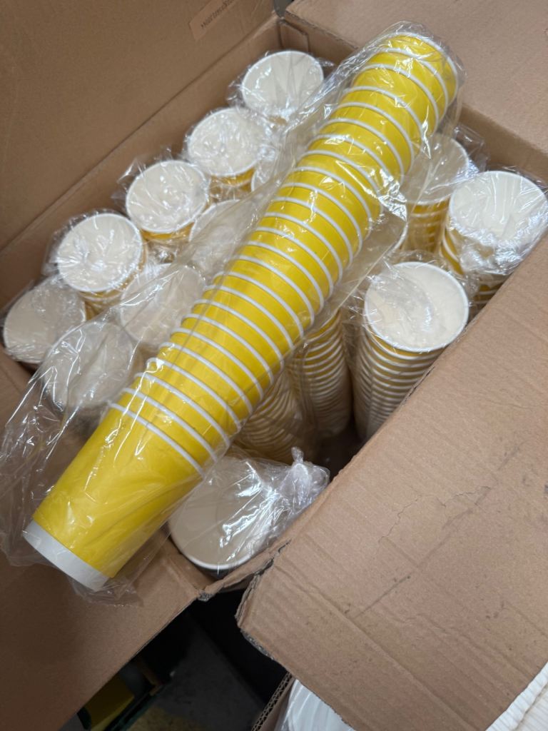 Takeaway coffee cups 