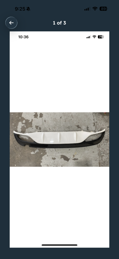 Mercedes rear diffuser