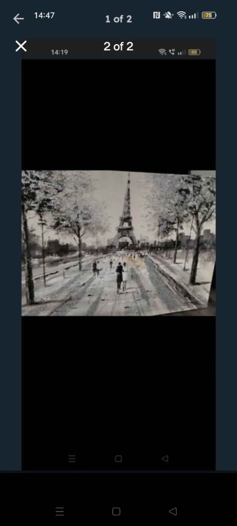 Lovely Next Paris Canvas 