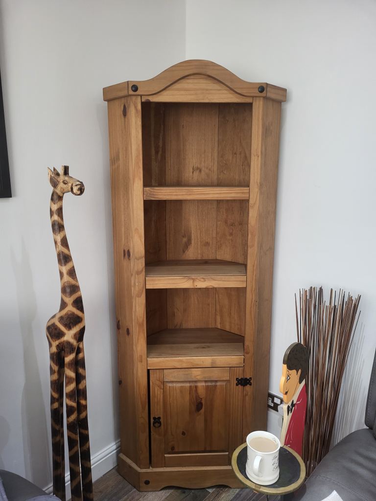 Large wooden display cabinet