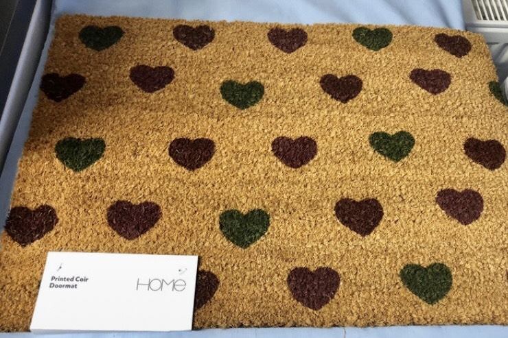 coir doormat non slip welcome indoor outdoor Home Garden Mat.