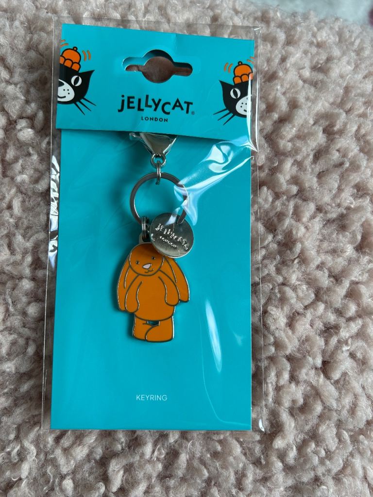 Jellycat exclusive bunny key ring BRAND NEW 