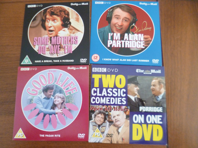 8 ex Newspaper promo DVDs, BBC comedy episodes. Bundle 2