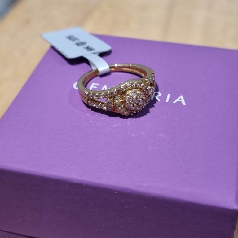 image for Gold 9ct Diamond cluster ring.  0.50ct. 