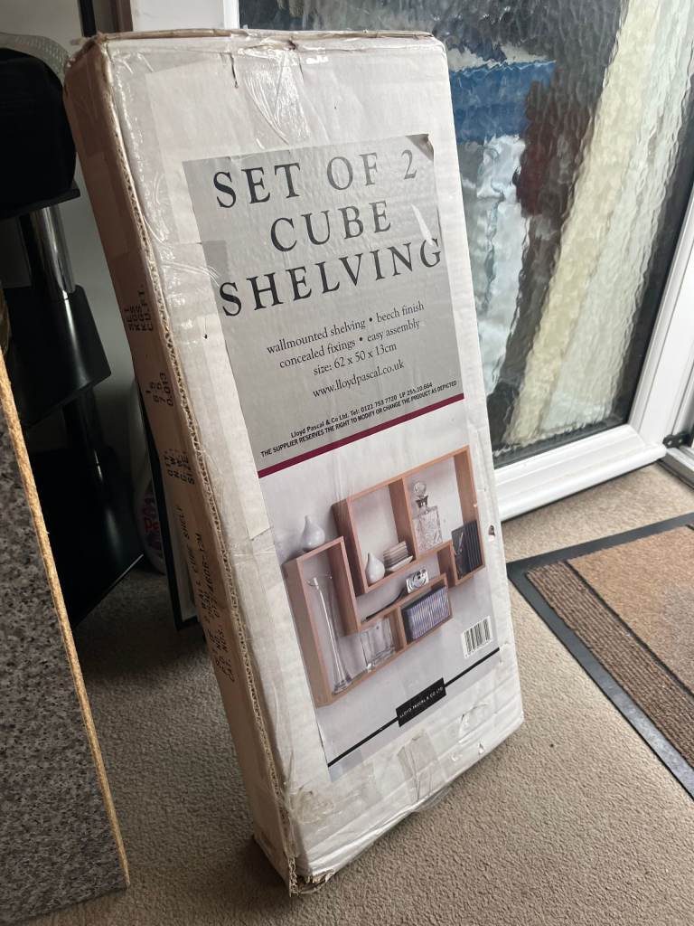 Flat Pack cube shelves FREE