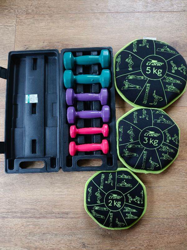  Dumbbell Set in a box and soft weight bundle