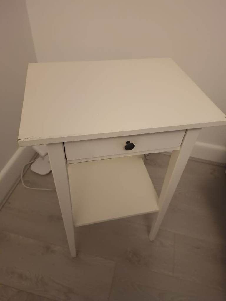 White bedside tables x 4