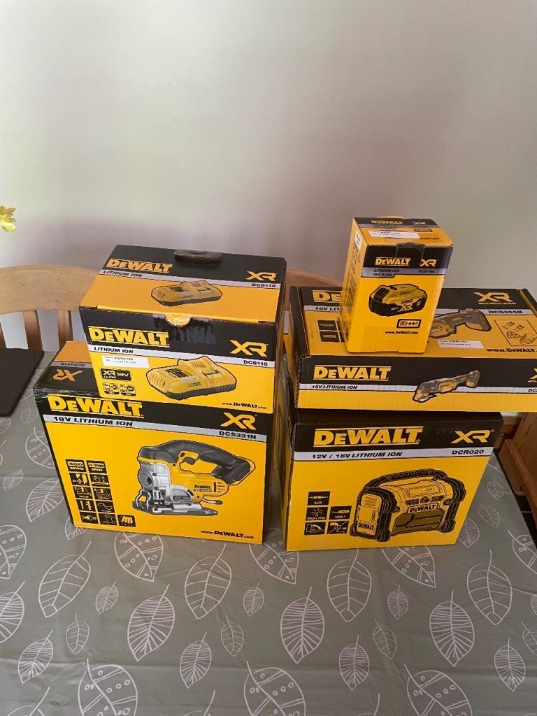 Dewalt cordless kit. Brand new still in unopened boxes
