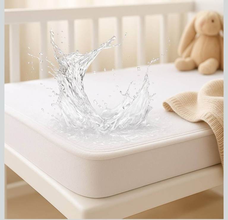 Dudu N Girlie Waterproof Cot Mattress Protector,Toddler Bed Sheets 120x60 Deep