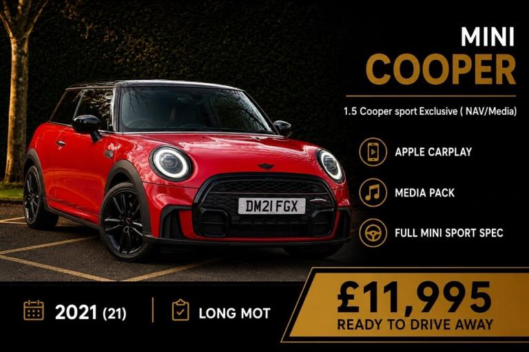 2021 MINI Cooper 1.5 Cooper sport Exclusive ( NAV/Media ) Hatchback Petrol Manual