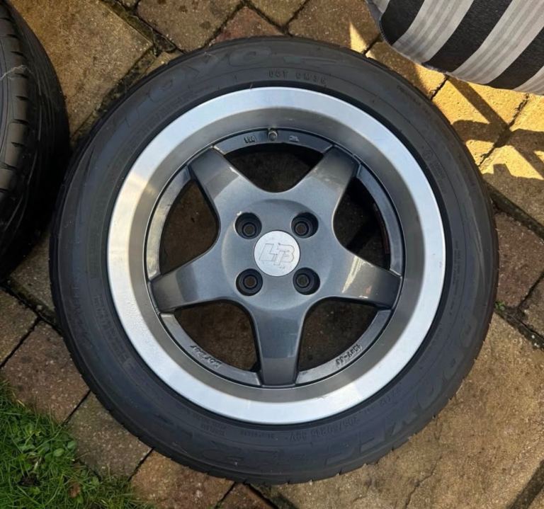 4x100 15 inch Lorber Wheels with Toyo Proxes Tyres MX5