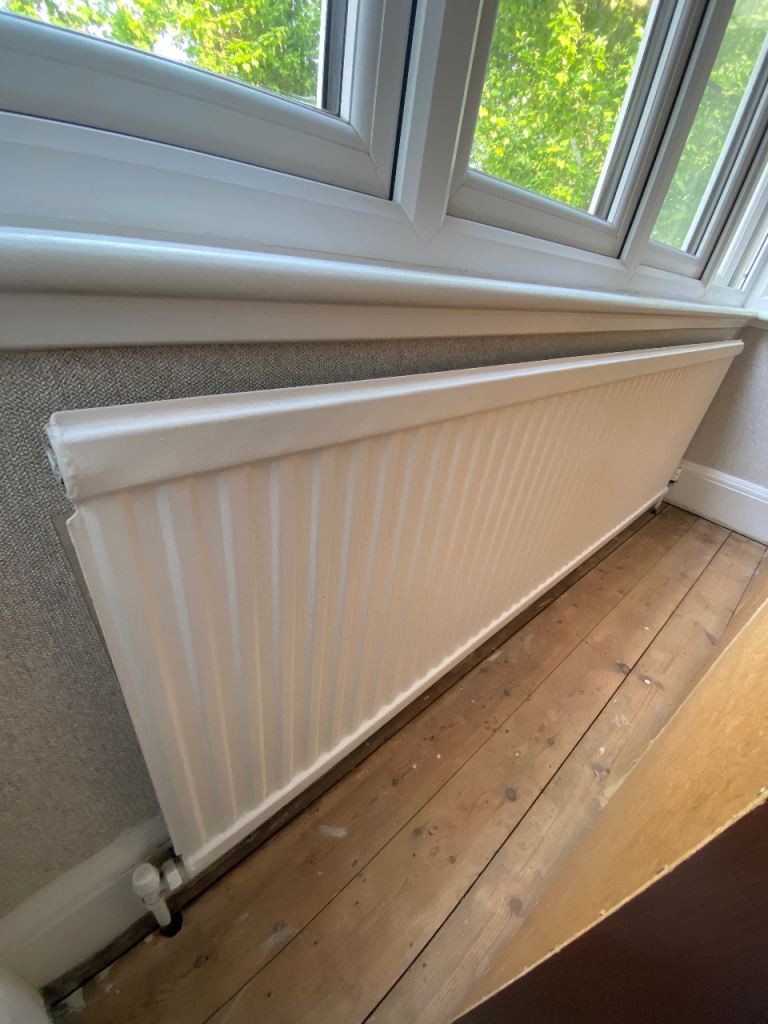 White radiator 182.5x58x2.5cm