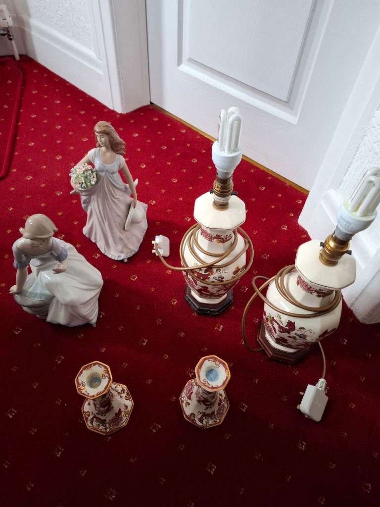Mason lamps and candlesticks 