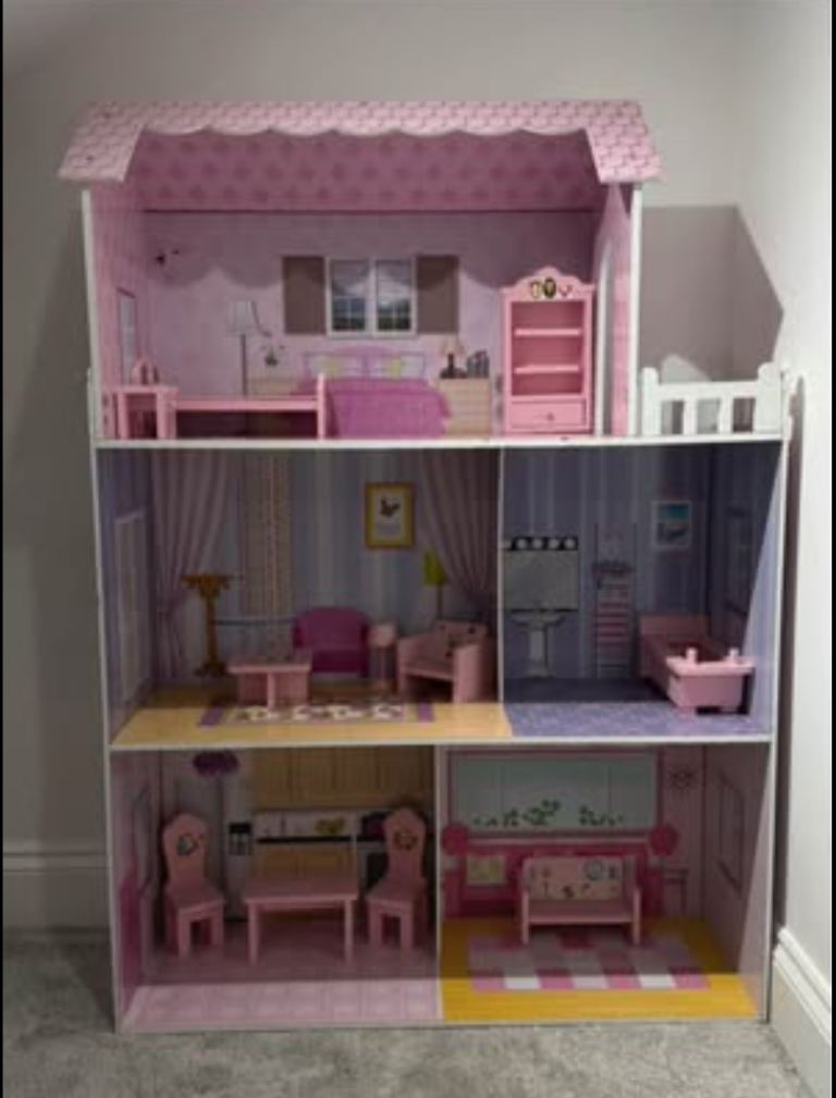 Olivia's Little World Dreamhouse Tiffany 3-Story Wooden Doll House