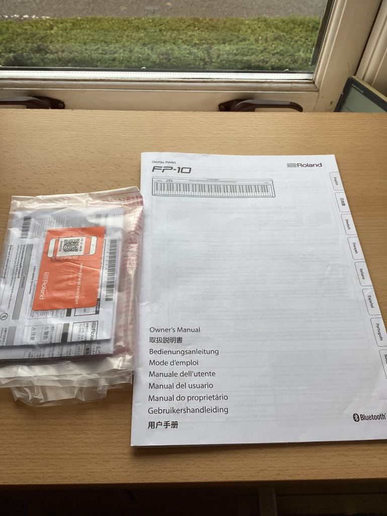 Roland FP10 digital piano with stand and stool