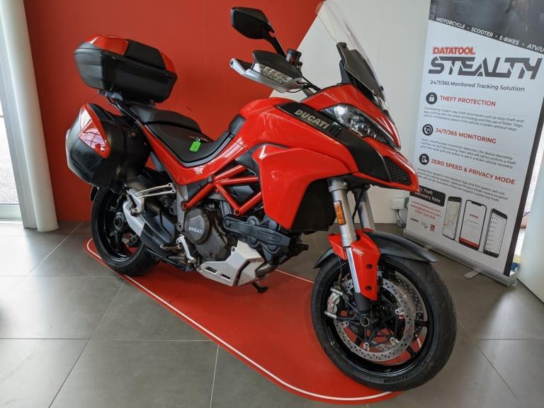 2016 DUCATI MULTISTRADA DVT 1200 S TOURING RED FSH SUPERB WELL MAINTAINED BIKE