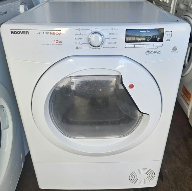 Hoover MEGA Aquavision 10kg Condenser Tumble Dryer - White. 