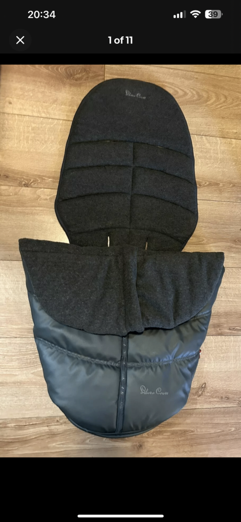 image for Silver Cross Surf 1,2,3 Footmuff Green/Grey & Liner  Very Warm