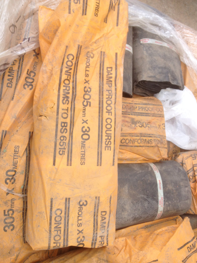 We have surplus stock of Damp Proof Course