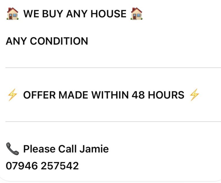We buy any house 