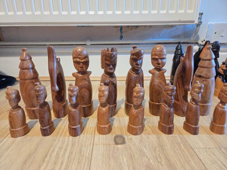 African chess pieces- full set
